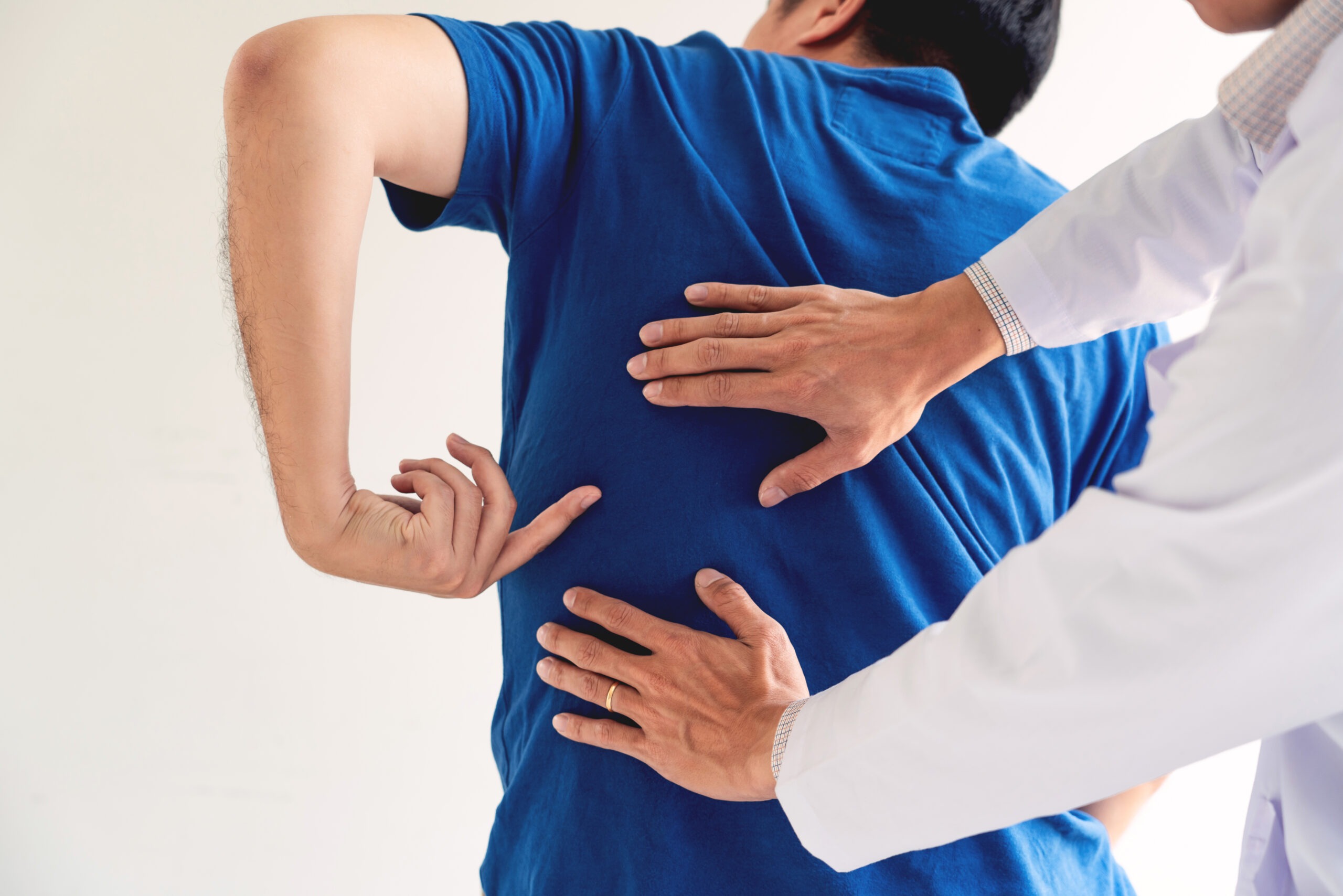 Physiotherapist working concept